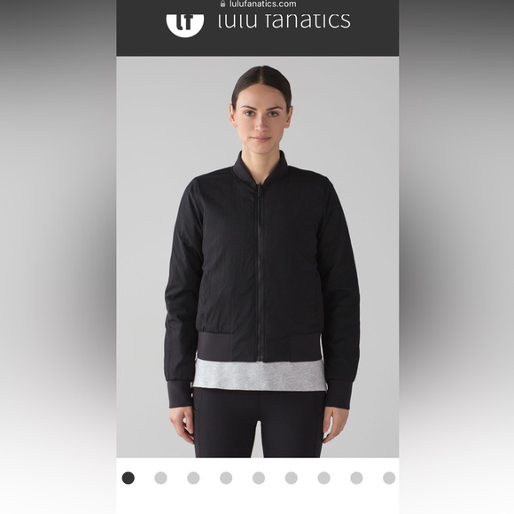 Lululemon Non-Stop Bomber Black Size 2 - Picture 2 of 7